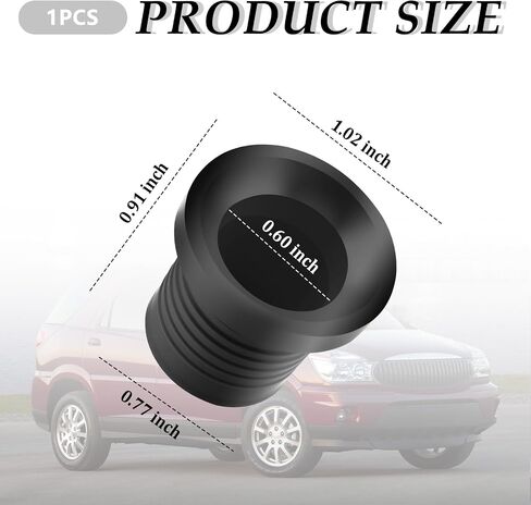Aokdom Transmission Dipstick Tube Seal يحل محل OEM 1259475 ، ختم أنبوب مقعد البطن الناعم متوافق مع كاديلاك/هامر ، أختام أنابيب عصا تراجع متينة تناسب 4T65-E in Kuwait