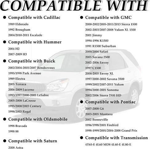 Aokdom Transmission Dipstick Tube Seal يحل محل OEM 1259475 ، ختم أنبوب مقعد البطن الناعم متوافق مع كاديلاك/هامر ، أختام أنابيب عصا تراجع متينة تناسب 4T65-E in Kuwait