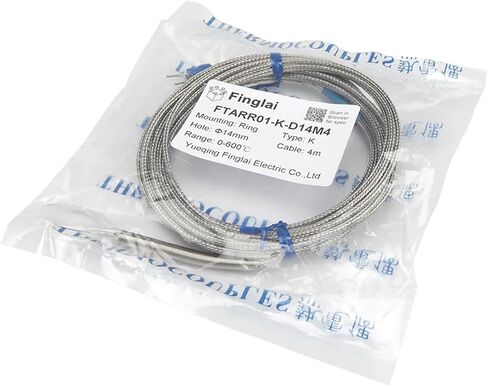 ftarr01 k e type 4m cable metal cable 5mm 6mm 8mm 12mm 14mm diameter hear head thermocouple (e 6mm hole) in Saudi Arabia