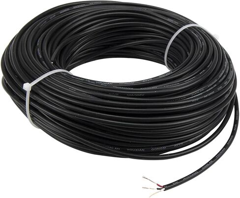 ftare03 50m 3 * 7 * 0.12mm pt100 أسود سلك سلك سلك سلك سلك سلك الأسود لمستشعر درجة الحرارة in Saudi Arabia