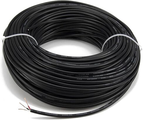ftare03 50m 3 * 7 * 0.12mm pt100 أسود سلك سلك سلك سلك سلك سلك الأسود لمستشعر درجة الحرارة in Saudi Arabia