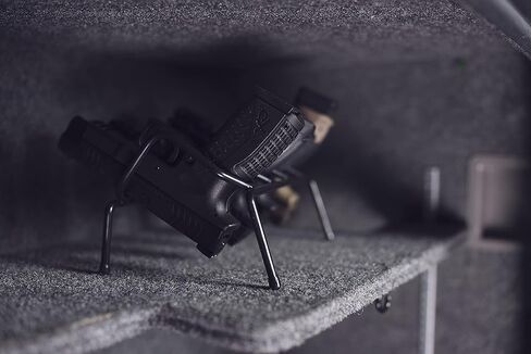 Lockdown 6 Handgun Muzzle Rack for .22-.50 Caliber Pistols, Gun Vault Organization, Storage and Security,Black in Kuwait