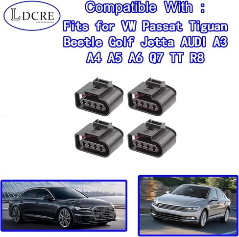 4pcs ishis chaletition coil coytrict kit 4B0973724 ، يناسب VW Passat Tiguan Beetle Golf Jetta Audi A3 A4 A5 A6 Q7 TT R8 ، HARNESS PLUPLIS in Kuwait