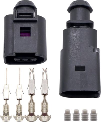 Hisport Connector Sensor Sensor Plug Plug Clip Clip - متوافق مع Audi A3 A4 A5 A6 A7 A8 Q5 Q7 Volkswagen Beetle E -Golf Porsche Boxster Rabbit يستبدل 1J0973702 8Z0820535 6RD820535 in Saudi Arabia
