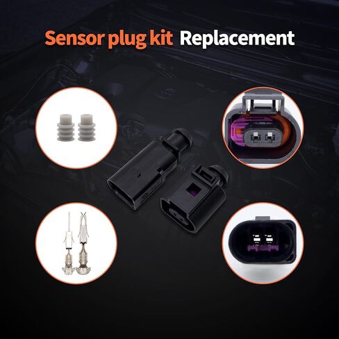 Hisport Connector Sensor Sensor Plug Plug Clip Clip - متوافق مع Audi A3 A4 A5 A6 A7 A8 Q5 Q7 Volkswagen Beetle E -Golf Porsche Boxster Rabbit يستبدل 1J0973702 8Z0820535 6RD820535 in Saudi Arabia