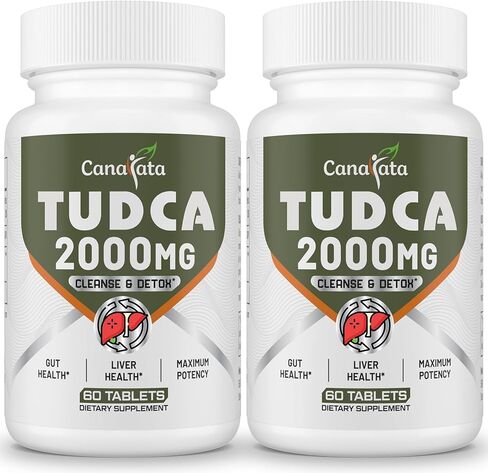 مكملات الكبد Tudca 2000mg - الأملاح الصفراء القوية تدعم التخلص من الكبد وتطهيرها - صيغة صحية للكبد والمرارة - سهلة لابتلاع أقراص 30 يومًا in Kuwait