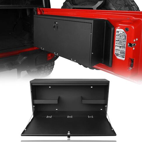 Hooke Road Wrangler Tailgate Table Storage Lock Box Camping Desk for Jeep Wrangler JL & Unlimited 2018 2019 2020 2021 2022 2023 2024 2025 in Kuwait