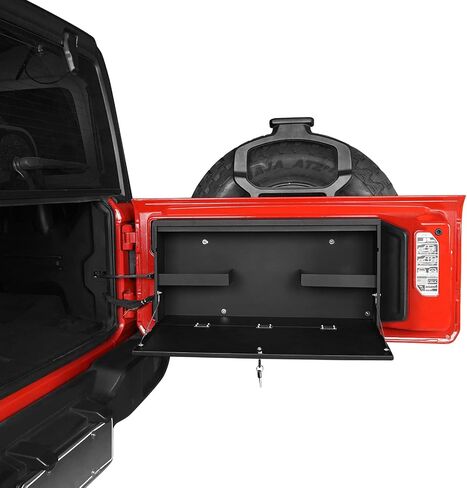 Hooke Road Wrangler Tailgate Table Storage Lock Box Camping Desk for Jeep Wrangler JL & Unlimited 2018 2019 2020 2021 2022 2023 2024 2025 in Kuwait