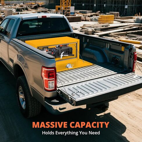 SteelHeavy Duty Truck Bed Tool Box, Door with Double Sided Hydraulics Rods for Trailer Truck Pick Ups in Saudi Arabia
