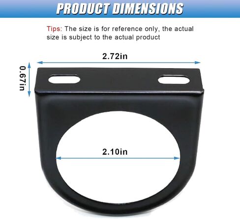 52mm Gauge Mount, 2 Inch Single Hole Gauge Mounting Panel Bracket Pod, Universal Meter Gauges Pillar Mount Pod Holder Automotive Accessories for Car, Truck, Boat and More (1PC) in Saudi Arabia