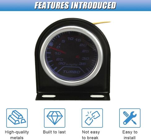 52mm Gauge Mount, 2 Inch Single Hole Gauge Mounting Panel Bracket Pod, Universal Meter Gauges Pillar Mount Pod Holder Automotive Accessories for Car, Truck, Boat and More (1PC) in Saudi Arabia