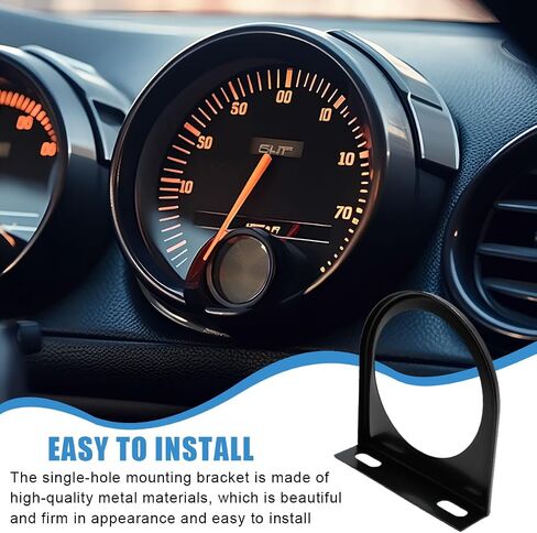 52mm Gauge Mount, 2 Inch Single Hole Gauge Mounting Panel Bracket Pod, Universal Meter Gauges Pillar Mount Pod Holder Automotive Accessories for Car, Truck, Boat and More (1PC) in Saudi Arabia