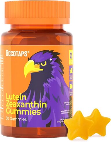 Lutein & Zeaxanthin Gummies - 20mg Lutein + Bilberry, No Sugar, Blue Light Support - Ideal for Dry Eyes & Daily Eye Wellness,120count in Saudi Arabia