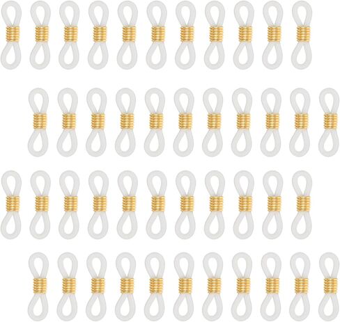 80 Pcs Eyeglass Chain Connector, Eyeglass Chain Ends Anti Slip Rubber Connector Rubber Loops Eyeglasses Strap Accessories for Glasses Straps Holder Sunglasses strap in Saudi Arabia