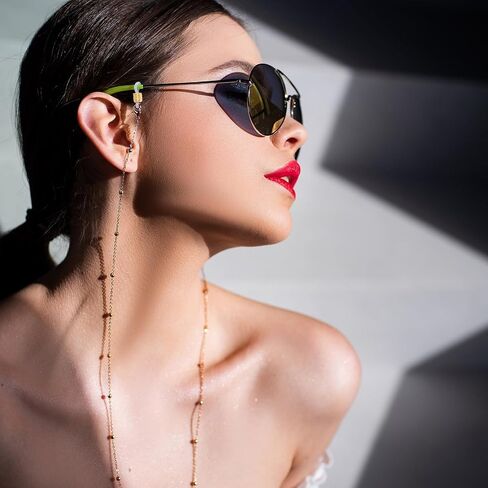 80 Pcs Eyeglass Chain Connector, Eyeglass Chain Ends Anti Slip Rubber Connector Rubber Loops Eyeglasses Strap Accessories for Glasses Straps Holder Sunglasses strap in Saudi Arabia