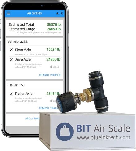 BIT Air Scale 18-Wheeler Set - Bluetooth-Enabled Onboard Load Scale for Dedicated Trucks and Trailers in Saudi Arabia