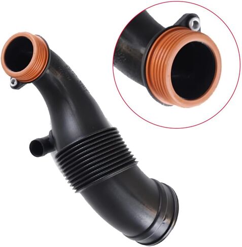 Left Air Intake Booster Hose, 1PC Automotive Replacement Air Cleaner Intake Hose 13717638569, 13717638568 Compatible with BMW X6 xDrive50i 2015-2019 in Saudi Arabia