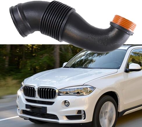 Left Air Intake Booster Hose, 1PC Automotive Replacement Air Cleaner Intake Hose 13717638569, 13717638568 Compatible with BMW X6 xDrive50i 2015-2019 in Saudi Arabia