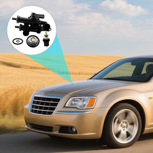 68003582AB سائل ترموستات سائل ترموستات مع SENOSR (2.0L 2.4L L4) ل Dodge Caliber 07-12 ، Avenger 08-14 ، Journey 09-20 ، لجيب Compass Patriot 07-17 ، ل chrysler200 ، sebring in Kuwait