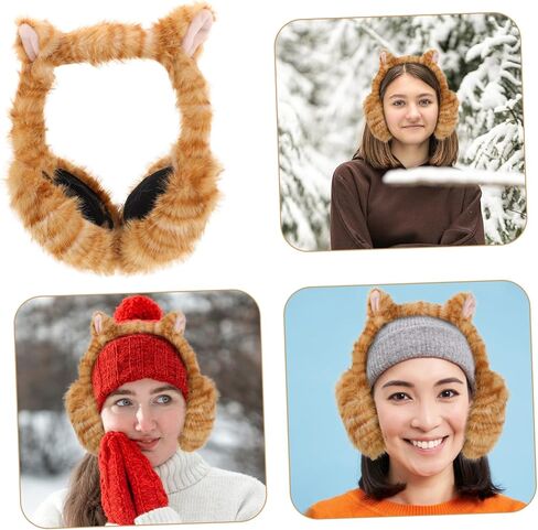 Safigle Plush Winter Ear Muffs لحماة الأذن للأولاد ودافئ الأذن الدافئ الناعم للأنشطة في الهواء الطلق التصميم للعزل للطقس البارد للسفر والمدرسة in Kuwait