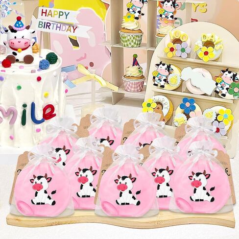 15 Pack Cow Coin Presh مع سلسلة مفاتيح السوستة ، حزب Bag Bag Party لزخارف حفلة عيد ميلاد البقر ، وحيوان مزرعة تحت عنوان الطفل ، ومكافآت كرنفال المدرسة ، والسفر ، وجائزة الفصل الدراسي in Kuwait