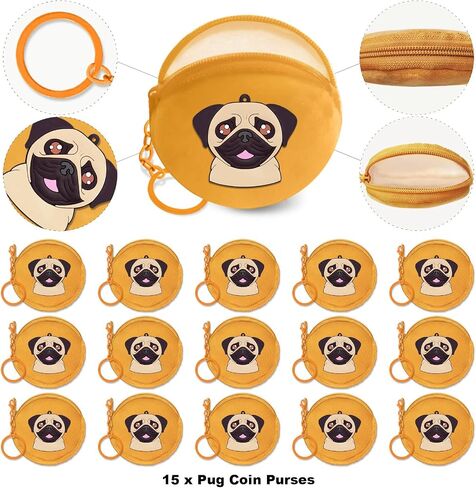 15 Pack Cow Coin Presh مع سلسلة مفاتيح السوستة ، حزب Bag Bag Party لزخارف حفلة عيد ميلاد البقر ، وحيوان مزرعة تحت عنوان الطفل ، ومكافآت كرنفال المدرسة ، والسفر ، وجائزة الفصل الدراسي in Kuwait