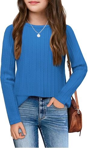 Arshiner Girls Raglan Long Sleeves قمصان متماسكة من أجل الفتيات اللطيفات الضعيفة الضيقة tee tee in Saudi Arabia