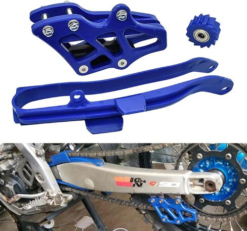 حامي سلسلة حراسة الدراجات النارية حامي دليل شراعي المتوافق مع Yamaha YZ125/250 2008-2022 ، YZ250F/450F WR250F/450F 2007-2022 ، YZ125X/250X 2017-2022 ، YZ250FX/450FX 2016-2022 in Kuwait