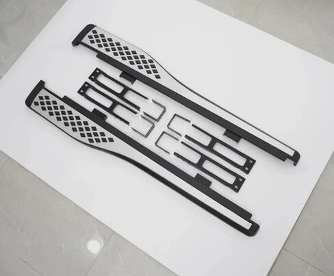 2pcs تشغيل لوحات تشغيل Honda CRV CR-V 2012-2016 خطوات جانبية كمل سيارة Nerf Bar ترقية جديدة مع جزيئات مضادة للانزلاق بالأبيض والأسود (للسيارات المخصصة فقط) in Saudi Arabia