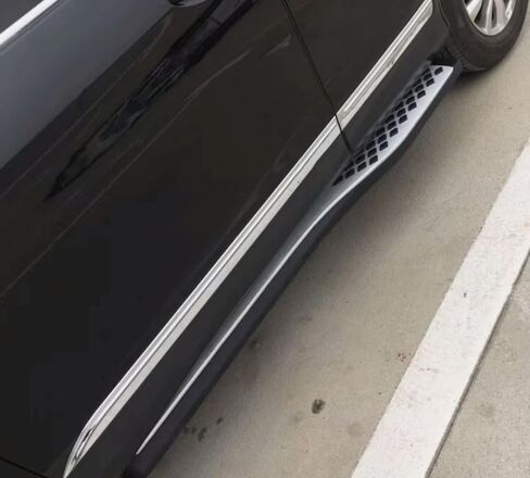 2pcs تشغيل لوحات تشغيل Honda CRV CR-V 2012-2016 خطوات جانبية كمل سيارة Nerf Bar ترقية جديدة مع جزيئات مضادة للانزلاق بالأبيض والأسود (للسيارات المخصصة فقط) in Saudi Arabia