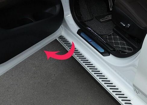 2pcs تشغيل لوحات تشغيل BMW X4 G02 2019-2025 خطوات جانبية كاملة Car Nerf Bar ترقية جديدة مع شظايا مضادة للانزلاق (للسيارات المخصصة فقط) in Saudi Arabia