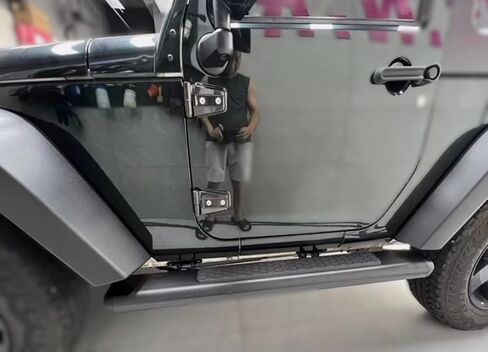 2PCS Running Boards for Jeep Wrangler JL 2018-2025 2D Side Steps Complete Kit Car Nerf Bar New Upgrade Black Panel with Anti-Slip Particles(for Dedicated Vehicles only) in Saudi Arabia