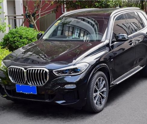 2PCS Running Boards for BMW X5 F15 2014-2018 Side Steps Complete Kit Car Nerf Bar New Upgrade Black Panel with Anti-Slip Particles Black&White(for Dedicated Vehicles only) in Saudi Arabia