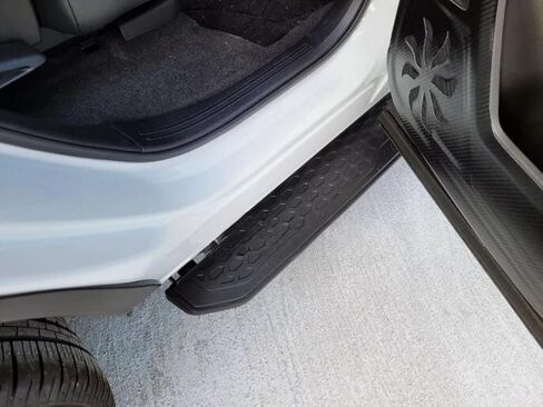 2PCS Running Boards for Honda CRV CR-V 2017-2022 Side Steps Complete Kit Car Nerf Bar New Upgrade Black Panel with Anti-Slip Particles Black&White(for Dedicated Vehicles only) in Saudi Arabia