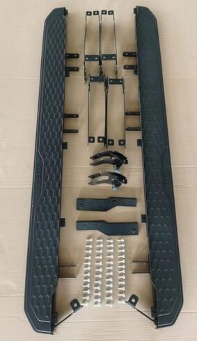 2PCS Running Boards for Honda CRV CR-V 2017-2022 Side Steps Complete Kit Car Nerf Bar New Upgrade Black Panel with Anti-Slip Particles Black&White(for Dedicated Vehicles only) in Saudi Arabia