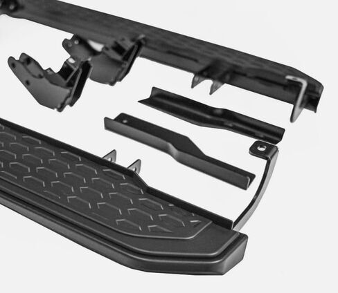 2PCS Running Boards for Honda CRV CR-V 2017-2022 Side Steps Complete Kit Car Nerf Bar New Upgrade Black Panel with Anti-Slip Particles Black&White(for Dedicated Vehicles only) in Saudi Arabia