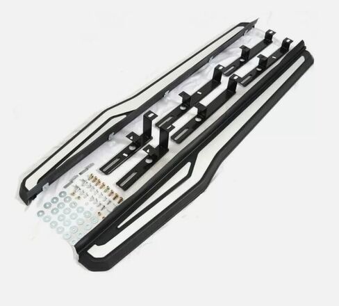 2pcs تشغيل لوحات تشغيل Honda CRV CR-V 2017-2022 خطوات جانبية كمل سيارة Nerf Bar ترقية جديدة مع جزيئات مضادة للانزلاق بالأبيض والأسود (للسيارات المخصصة فقط) in Saudi Arabia