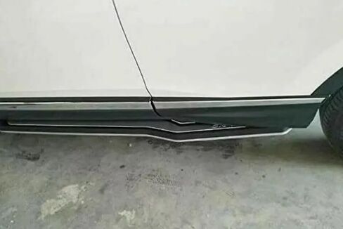 2pcs تشغيل لوحات تشغيل Honda CRV CR-V 2017-2022 خطوات جانبية كمل سيارة Nerf Bar ترقية جديدة مع جزيئات مضادة للانزلاق بالأبيض والأسود (للسيارات المخصصة فقط) in Saudi Arabia