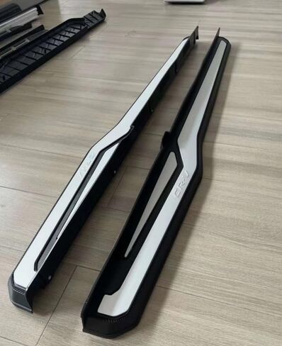 2pcs تشغيل لوحات تشغيل Honda CRV CR-V 2017-2022 خطوات جانبية كمل سيارة Nerf Bar ترقية جديدة مع جزيئات مضادة للانزلاق بالأبيض والأسود (للسيارات المخصصة فقط) in Saudi Arabia