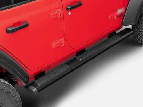 2PCs تشغيل لوحات Jeep Wrangler JK 4Door 2007-2017 خطوات جانبية كاملة من Carf Bar NERF LANDGER NEW مع جزيئات مضادة للانزلاق (للمركبات المخصصة فقط) in Saudi Arabia