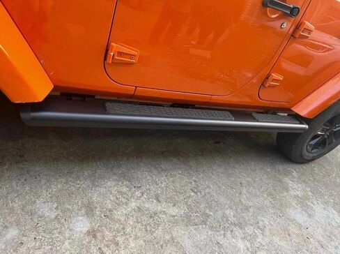 2PCs تشغيل لوحات Jeep Wrangler JK 4Door 2007-2017 خطوات جانبية كاملة من Carf Bar NERF LANDGER NEW مع جزيئات مضادة للانزلاق (للمركبات المخصصة فقط) in Saudi Arabia
