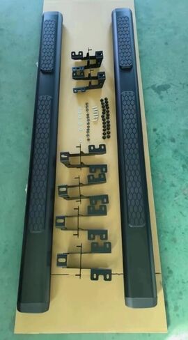 2PCs تشغيل لوحات Jeep Wrangler JK 4Door 2007-2017 خطوات جانبية كاملة من Carf Bar NERF LANDGER NEW مع جزيئات مضادة للانزلاق (للمركبات المخصصة فقط) in Saudi Arabia