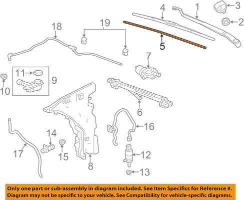General Motors 22985978, Windshield Wiper Blade Refill in Saudi Arabia