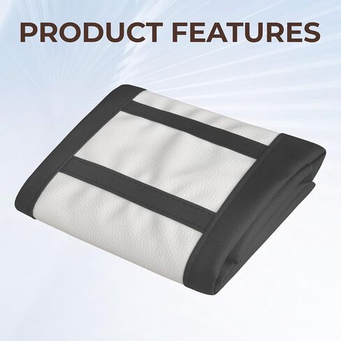 Guts Seat Cover, White Stripe Universial Dirt Bike Seat Cover Non-Slip Ribbed Rubber Seat Covers for Motorcycle Motorcross Enduro, Black in Saudi Arabia