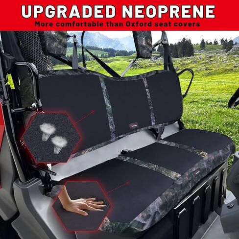 Starknightmt Pioneer 1000 مقعد غطاء ترقية Neoprene متوافق مع 2016-2025 Pioneer 1000 1000-5 (المقعد الأمامي) ، 1000-6 (المقعد الأمامي والخلفي) ، غطاء مقعد مائي مائي. in Saudi Arabia