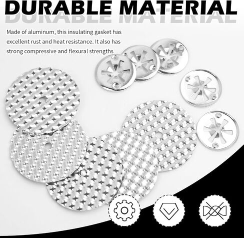 10pcs مقاطع درع حرارة السيارة وغسالات ، مقاطع درع حرارة العادم استبدال OEM#N90796502/N90335006 ، Universal Heats Shields Automotive Kit لإكسسوارات السيارة السفلية (النمط أ) in Saudi Arabia