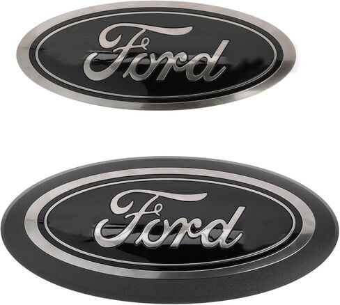 Ford New OEM 2018-2023 متوافق مع F-150 No Camera Grille الخلفية المتوافقة مع شعارات الباب الخلفي الأسود ، M-1447-F15B in Saudi Arabia