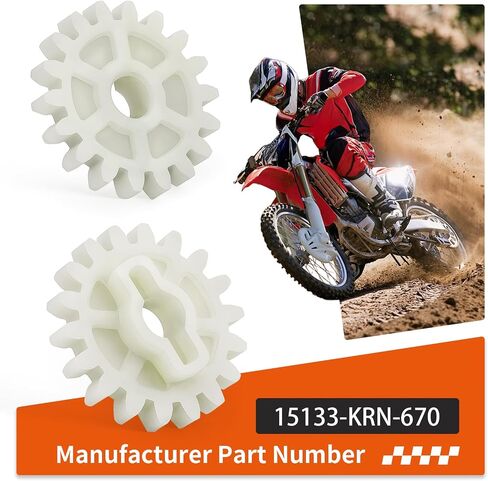 15133-KRN-670 2PCS OIL PUMP مدفوعة بمضخة Honda CRF250 R/X 2004-2017 18T OIL PUMP in Saudi Arabia