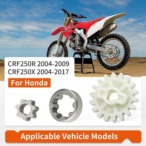 Oil Pump Driven Gear & Oil Pump Rotor Set For Honda CRF250 R/X 2004-2017 15133-KRN-670 in Saudi Arabia