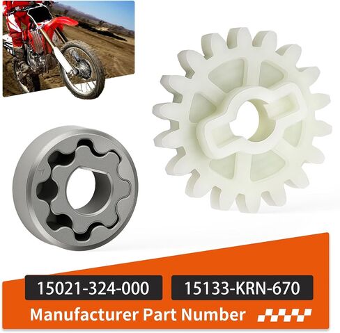 Oil Pump Driven Gear & Oil Pump Rotor Set For Honda CRF250 R/X 2004-2017 15133-KRN-670 in Saudi Arabia